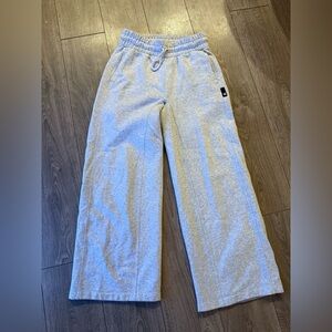 adidas Light Gray women’s wide leg  sweats
